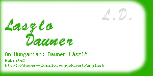 laszlo dauner business card
