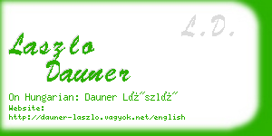 laszlo dauner business card